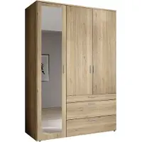 Stella Trading Armoire HARPER BOSA LHT 135x195x56 cm Armoire à portes battantes