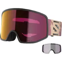 Salomon Sentry Pro Sigma Ski Goggles Rose Sigma Poppy Red/CAT2+Sigma Clear Pink/CAT1