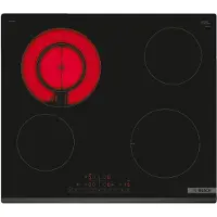 Bosch Series 6 Ceramic Pkf645fp2c 60 Cm Vitroceramic Hob 4 Burners Rouge
