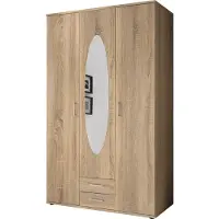 Stella Trading Armoire , élégante, avec 3 portes et beaucoup d'espace de rangement - Polyvalente