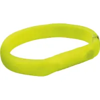 Trixie USB Flash - Collier lumineux - Vert - L / XL- 70 cm / 18 mm