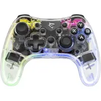White Shark GamePad sans fil Shark GPW-8039 Legion, pour PC, PS3/PS4, Android, iOS, transparent