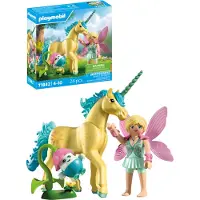 Playmobil geobra Brandstätter Stiftung & Co.K Licorne de collection Fleur de soleil avec fée