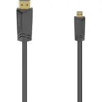 Hama Micro 4k Hdmi To Micro Hdmi Cable Hdmi 2.1 Cable 1.5 M Doré