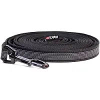 WalkFit - Walk'it Anti-slip Tracking Leash with Handle - Black - 20mmx5m (Chien, Promenade, Sport canin)