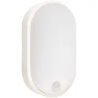 CENTURY Applique d'extérieur LED OASI CCT 14 W 3000/4000/6500 K IP54 blanche avec détecteur de mouvement
