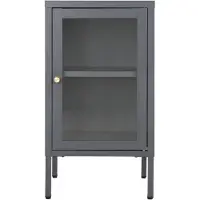 House Nordic Armoire moderne grise avec porte en verre