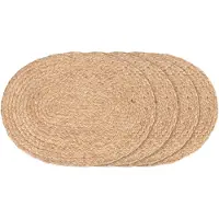 House Nordic Set de sets de table ovales en jute tressé