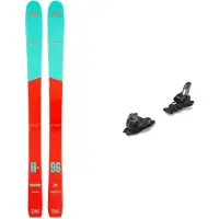 Zag - Packs (skis + fix) - Skis freeride - Pack Harfang 96 Lady 2026 pour Femme en Bois - Rouge