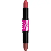 Nyx Makeup Makeup Wonder Stick Blush avec Hydrating Hyaluronic Acid Dual-Enda Cr me Blush Stick - Coral & Deep Peach