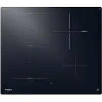 Whirlpool WTX6014DCF, Noir, Encastrable, 59 cm, Plaque de cuisson à induction avec zones, Vitrocéramique, 4 zones/zones