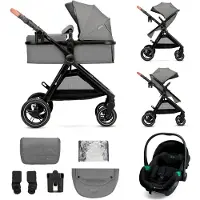 Kinderkraft Poussette 3en1 Esme Pro / Poussette combinée, :Moonlight Grey