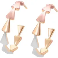 NAEMI Boucles d'oreilles or / or rose / gris clair