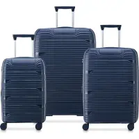 Delsey Securitech von Paris - Gepäckset Dune - 3 -Stück - Handgepäck 48L + Rampand 94L und 133L - Bl, Valise, Bleu
