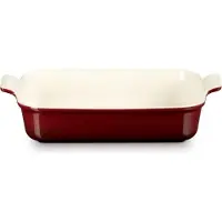 Le Creuset Les Céramiques 71102329490001 Garnet, plat à four rectangulaire, 32 cm, 4L