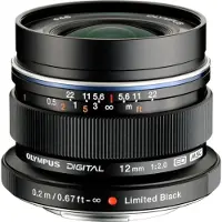 Olympus 0lympus DIGITAL ED 12mm f/2.0 Objectif - Noir