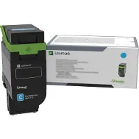 Lexmark rendement élevé - cyan - original