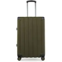Hauptstadtkoffer - Q-Damm - Valise moyenne à coque dure XL Extension trolley Valise de voyage à double roulettes à soufflet extensible Hardshell Suitcase expandable, TSA, 68 cm, 89 litres,Avocado