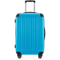 Hauptstadtkoffer Spree - Valise à roulettes 65 cm avec extension, valise rigide, valise enregistrée 20 kg 4 roulettes, valise rigide TSA, 74 L, bleu cyan