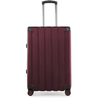 Hauptstadtkoffer - Q-Damm - Valise moyenne à coque dure XL Extension trolley Valise de voyage à double roulettes à soufflet extensible Hardshell Suitcase expandable, TSA, 68 cm, 89 litres,Bourgogne