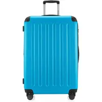 Hauptstadtkoffer - Spree Grande valise extensible XL Trolley Bagage de soute, Check-In Luggage Hardcase, Trolley de voyage 4 roulettes, TSA, 75cm, 119 L,Bleu clair