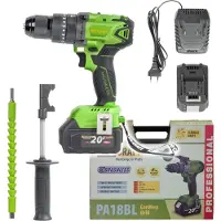 Procraft Perceuse-visseuse sans fil avec visseuse à chocs PA18BL