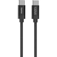 Hama Fabric 2.0 480mbt/s Usb-c Cable 1.5 M 100w Argenté