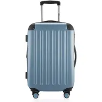 Hauptstadtkoffer - Spree - Bagage à main avec extension, valise sur roulettes, trolley avion valise rigide Hand Luggage TSA, 55 cm, Cabin Bag max 42 litres,Pool bleu