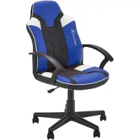 Ginza.se Chaise de jeu Saturn Enfants /gris/bleu, Chaise gaming, Gris, Noir, Bleu