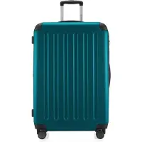 Hauptstadtkoffer - Spree Grande valise extensible XL Trolley Bagage de soute, Check-In Luggage Hardcase, Trolley de voyage 4 roulettes, TSA, 75cm, 119 L,Aquagrün