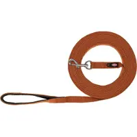 Trixie Hondenriem Sleeplijn Katoen Roest Bruin - 10 Mtr X 2 Cm (Chien)