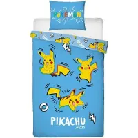 Nintendo Parure De Housse De Couette Pikachu Microfibre 140 X 200 Cm
