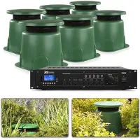 Power Dynamics 100V Bluetooth pour l'extérieur avec 6 haut-parleurs et câbles de qualité supérieure - 180W (Passif), Haut-parleur PA, Vert