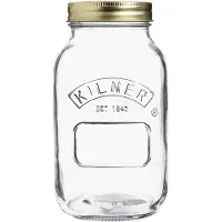 Kilner Bocal Weck avec couvercle à vis, 1 litre