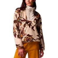 Columbia Sequoia Grove Printed Half Zip Fleece Beige XL Femme