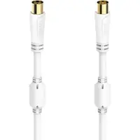 Hama CORDON D'ANTENNE, F. COAX. MÂLE - F. COAX. FEM., DORÉ, 0,75 M, 100 DB