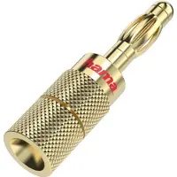 Hama Adaptateur audio pour haut-parleurs, fiche banane, lot de 4