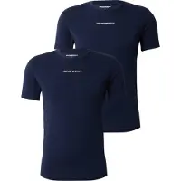 Emporio Armani T-Shirt bleu marine / blanc