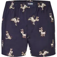 Happy Shorts Boxers écru / marine / marron