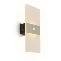 Briloner Applique murale LED Lampe murale sans raccordement lectrique D tecteur de mouvement Batterie sans per age