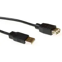 ACT USB 2.0 - Câble d'extension USB a homme USB une femme noir 1,8 m