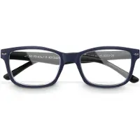 Hama Paire de lunettes, plastique recyclé, bleu foncé/noir mat, + 1,5 dpt