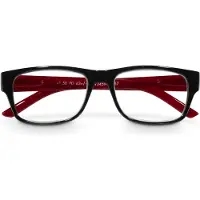 Hama Paire de lunettes, plastique recyclé, noir/rouge, + 2,5 dtp