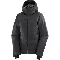 Salomon - Veste de ski en duvet de canard - Alpenflow Down Jacket W Deep Black pour Femme - Taille S - Noir