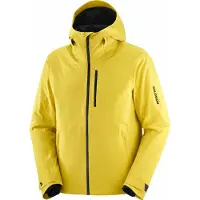 Salomon - Veste de ski isolante en PrimaLoft - Highland Jacket M Cress Green pour Homme - Taille S - Jaune