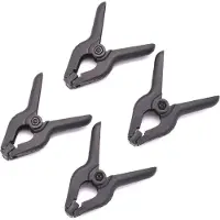 Caruba Achtergrond Klem Zwart Klein (4 stuks)