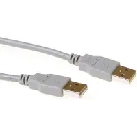 ACT Câble de connexion USB 2.0 ivoire 3.0m, 3 m, USB A, USB A