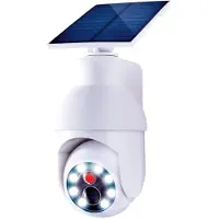 Westfalia Lampe solaire à LED avec caméra factice Panta Solar Security 360
