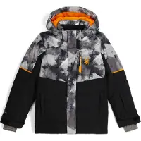 Spyder - Veste de ski imperméable et chaude - Leader Jacket Black - Taille Enfant 10 ans - Noir