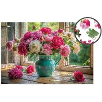 Alexander Puzzle en bois Milliwood - Celebrating - Blooming Window 500 el. 51x34 cm